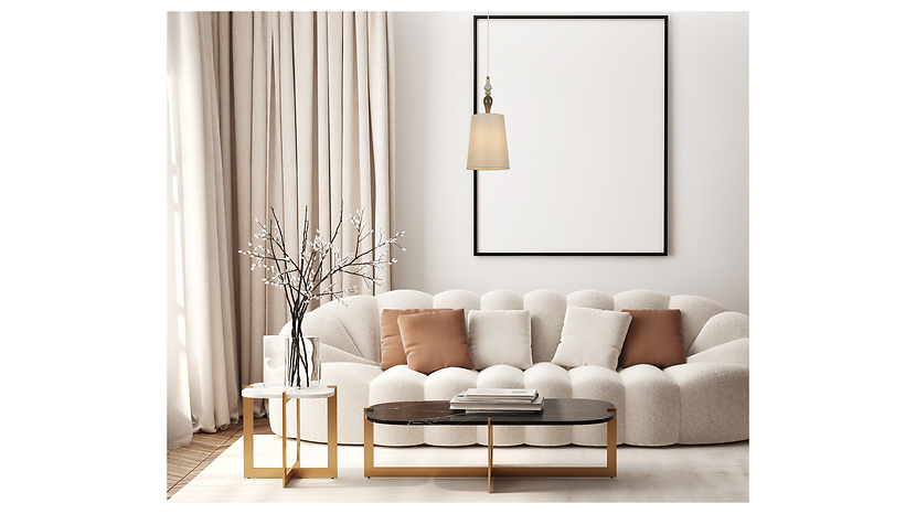 Lampa wisząca Moren 158cm metalowa beżowa