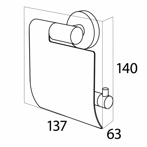 Toilettenpapierhalter »Boston«, Edelstahl, Edelstahlfarben