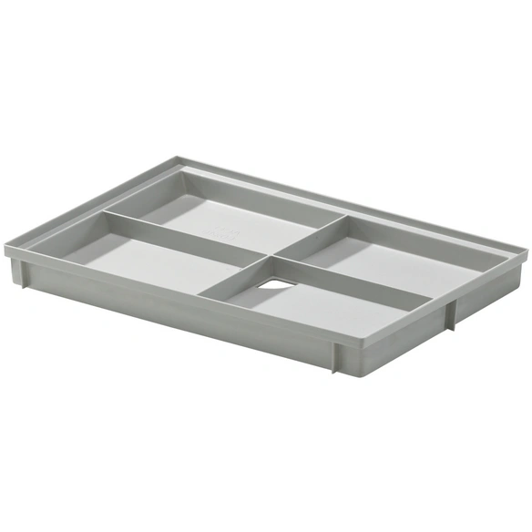Schuhabstreifermatte »Vario«, Kunststoff-Bodenwanne 60 x 40cm mit einliegendem Rost MW 30/10