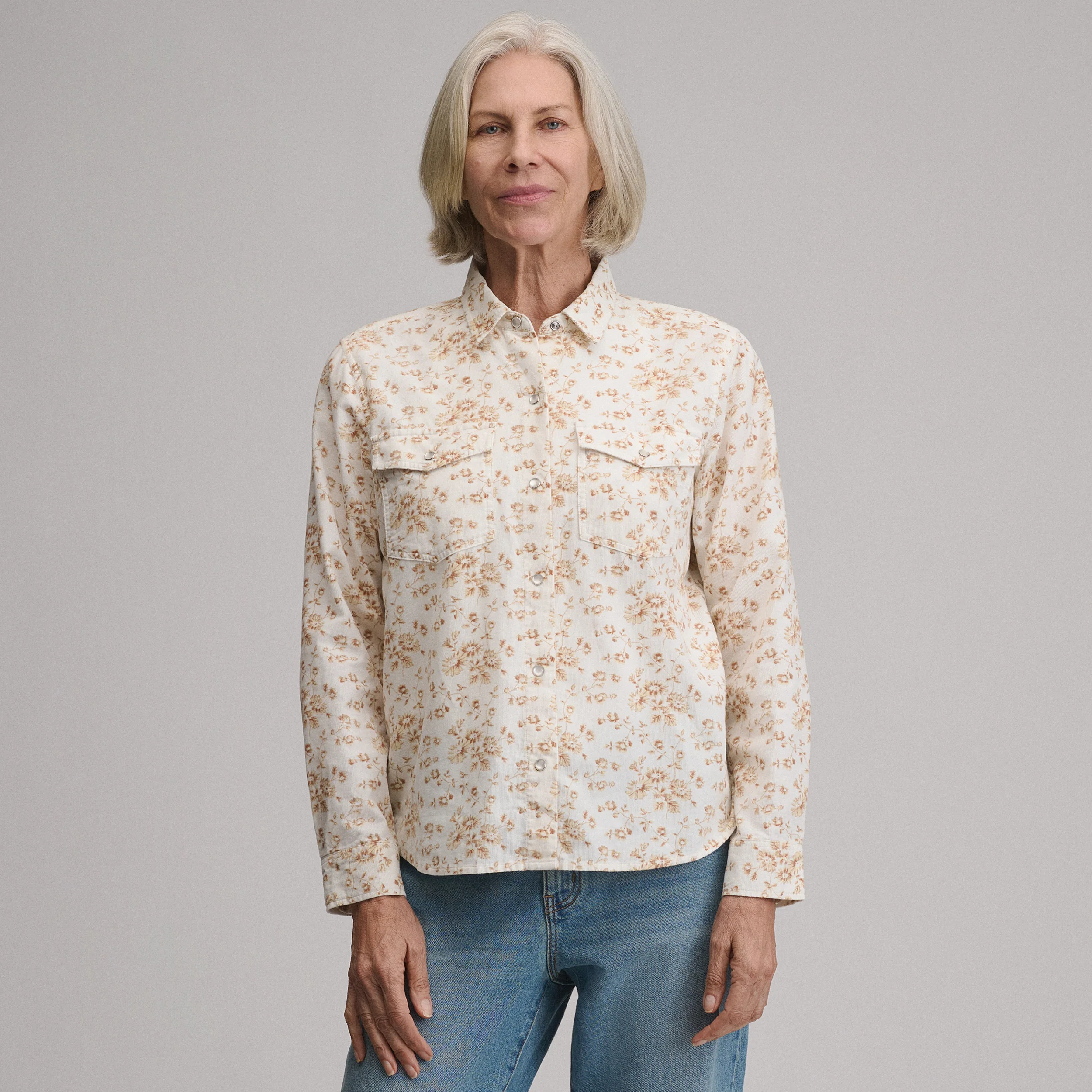 Women's Long-Sleeve Western Button-Down Shirt