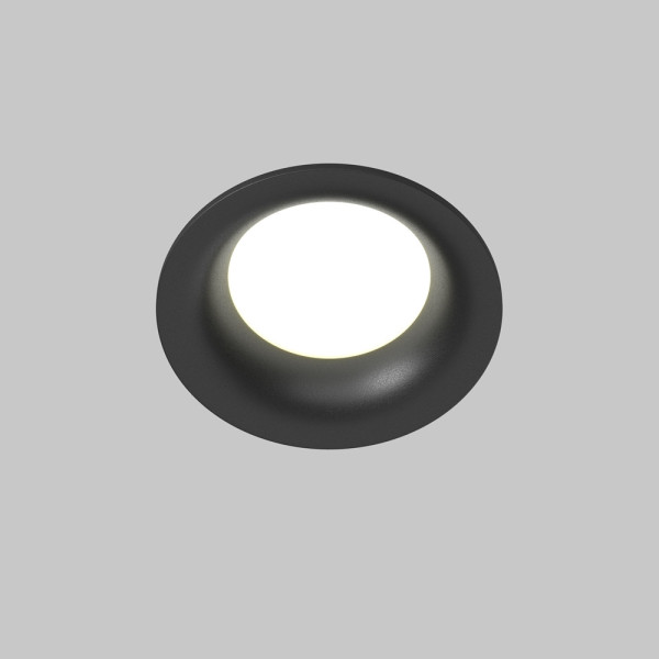 Oprawa wpuszczana oczko okrągła czarna 8,5cm Slim 1xGU10x50W IP65 Maytoni
