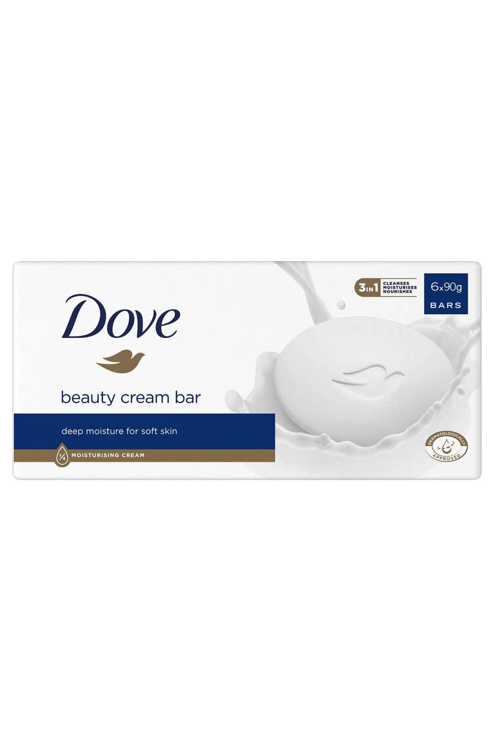 Dove Beauty 'Cream Bar' for Soft and Smooth Skin 90g, 3pk