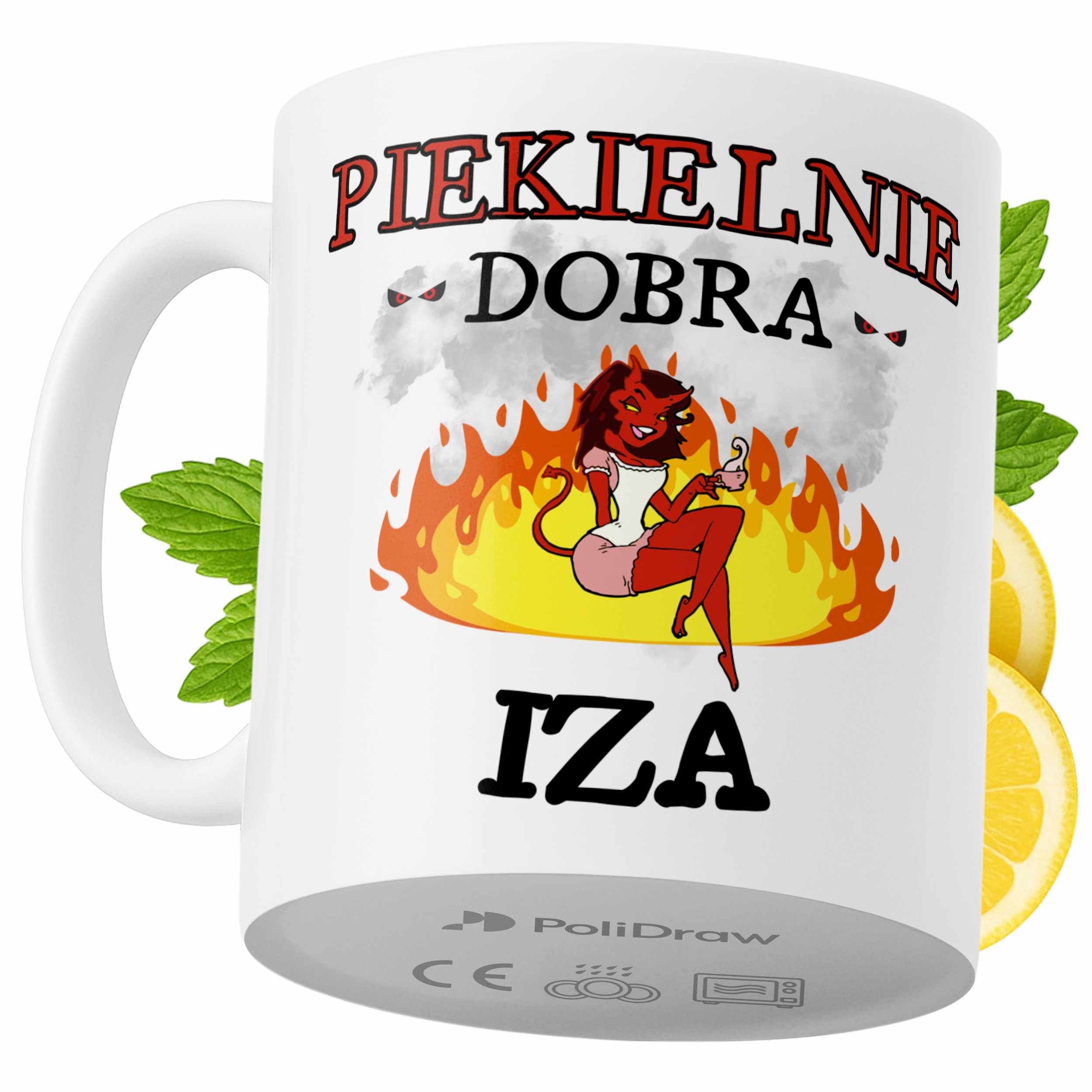 Kubek Dla Izy na Prezent z Nadrukiem ze Zdjęciem 330 ml PoliDraw