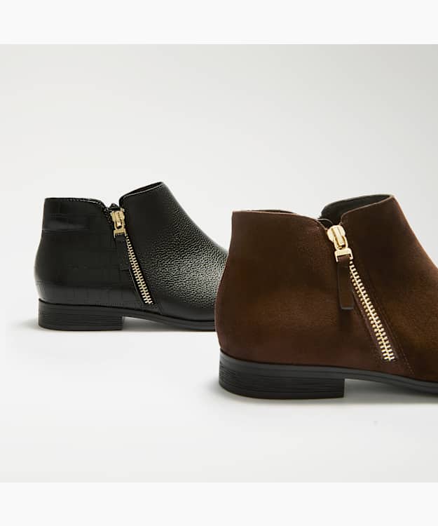 Pantha Brown - Suede Ankle Boots