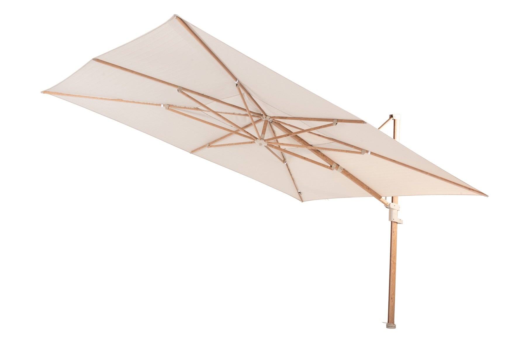 4 Seasons Finca Zweefparasol 300x400 cm. - zand woodlook