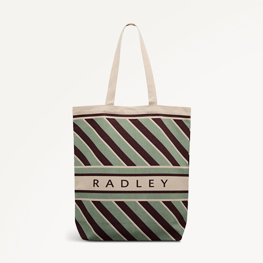 Radley Diagonal Stripe - Extra Large Open Top Tote