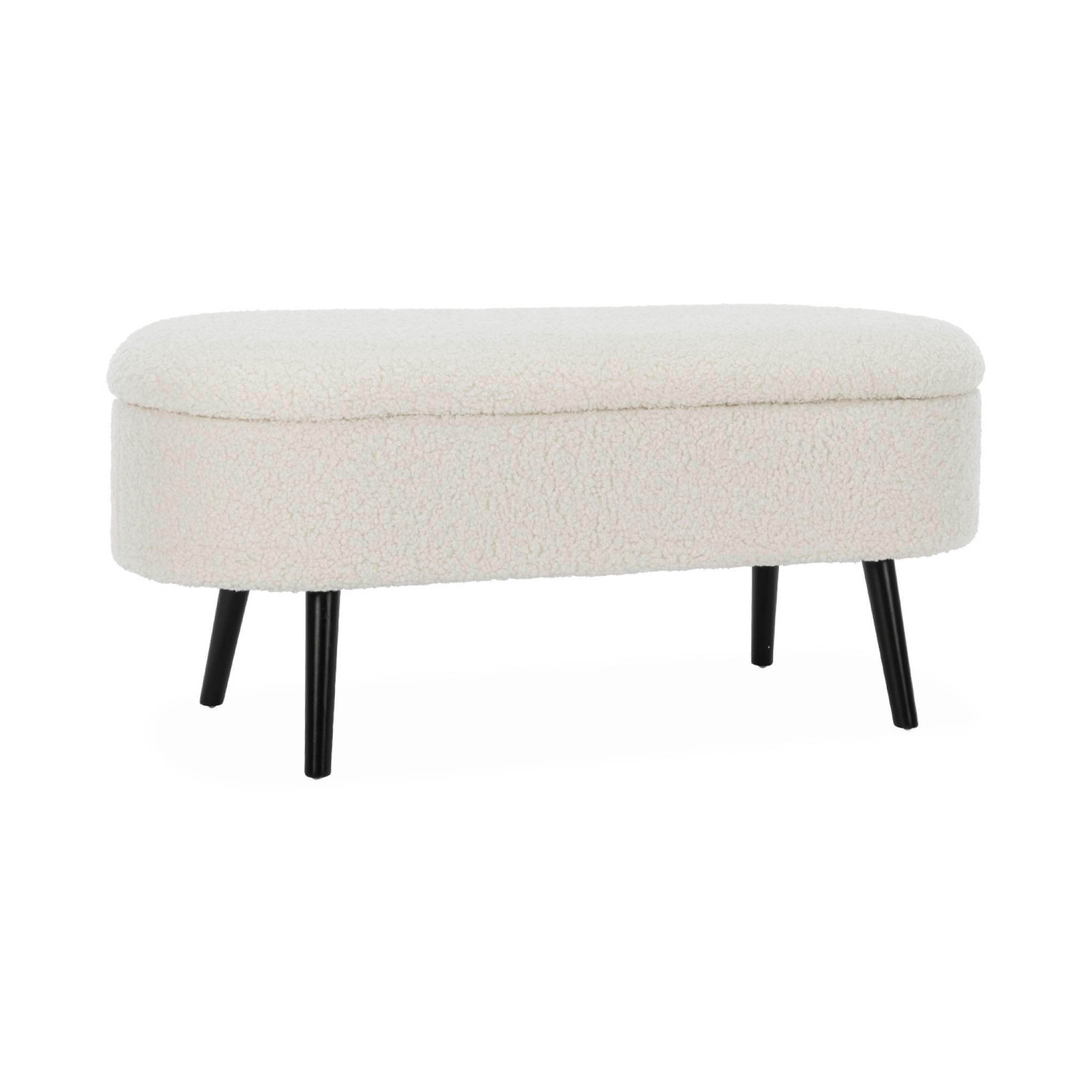 SHERPA - Banc coffre, bout de lit bouclette