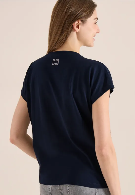 Shirt mit Rundhals und Frontprint