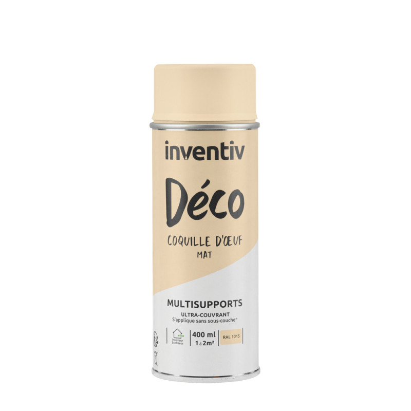 Peinture multisupports Déco coquille d'oeuf mat 0,4 L INVENTIV