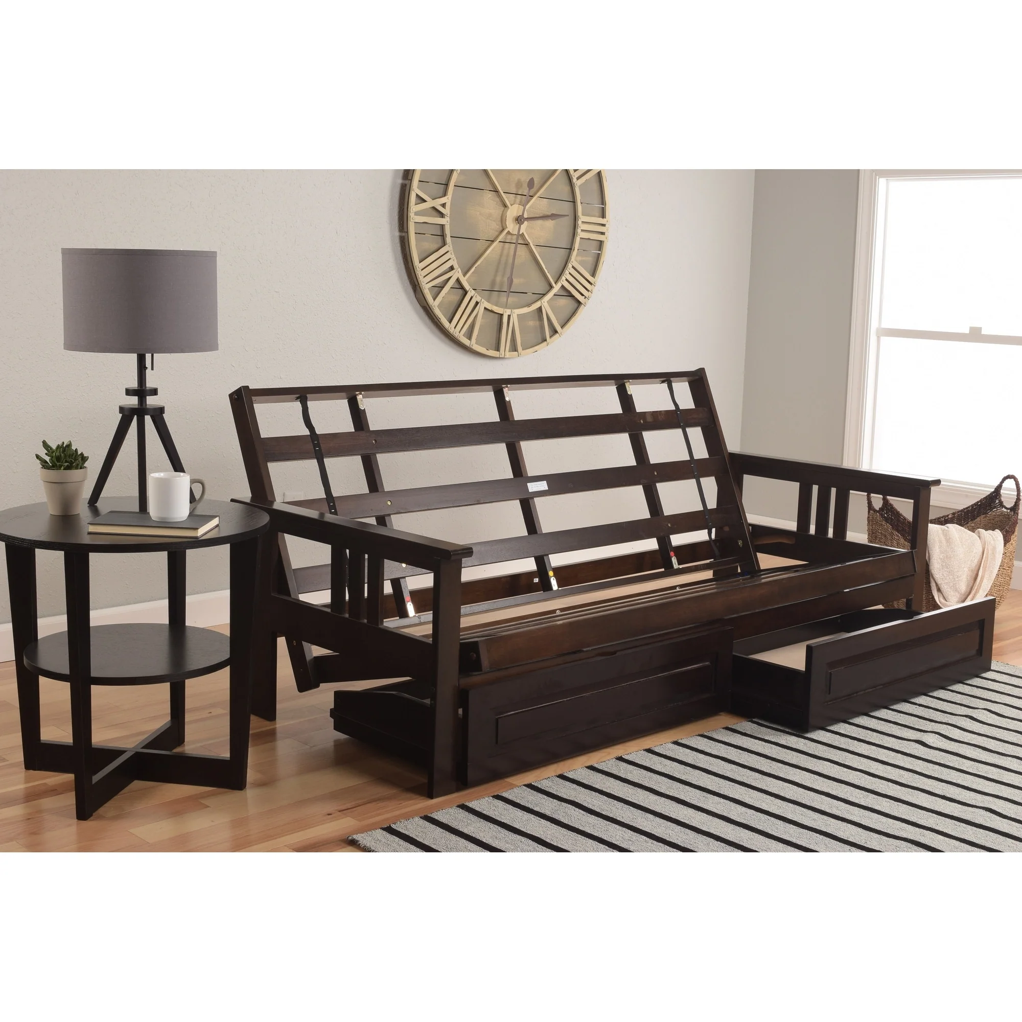 Somette Monterey Futon Frame with Storage Drawers (Mattress not included)