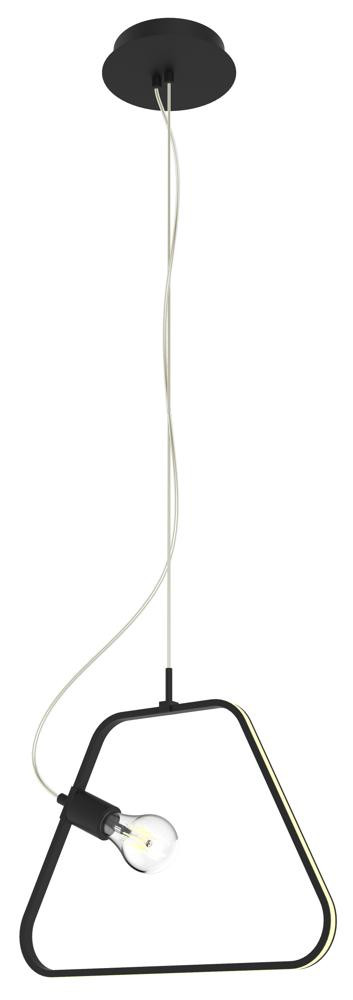 Lampa wisząca czarna IKARIA 2xE27x wym: 120x44x14 cm Candellux