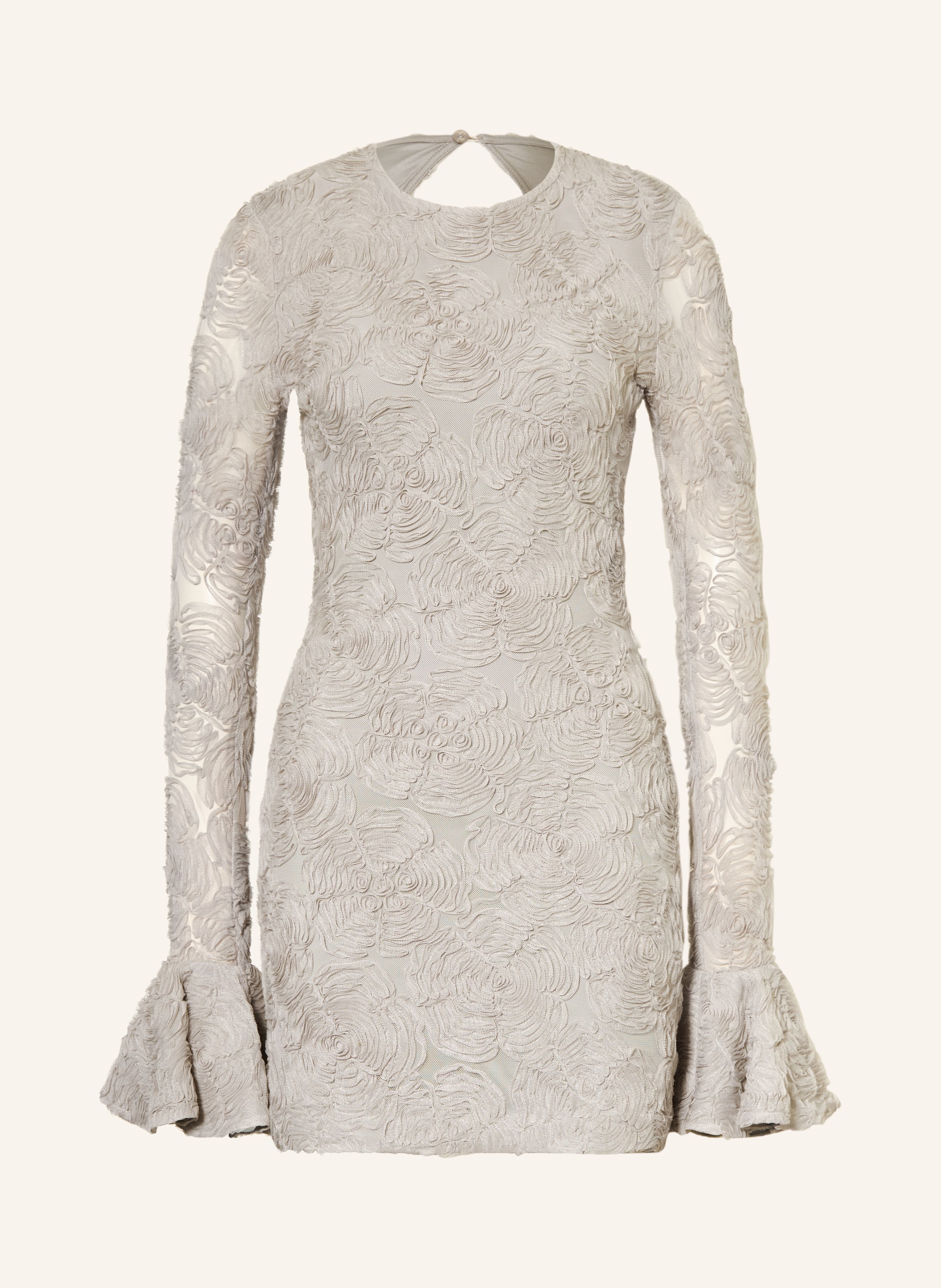 ROTATE Mesh-Kleid mit Volants