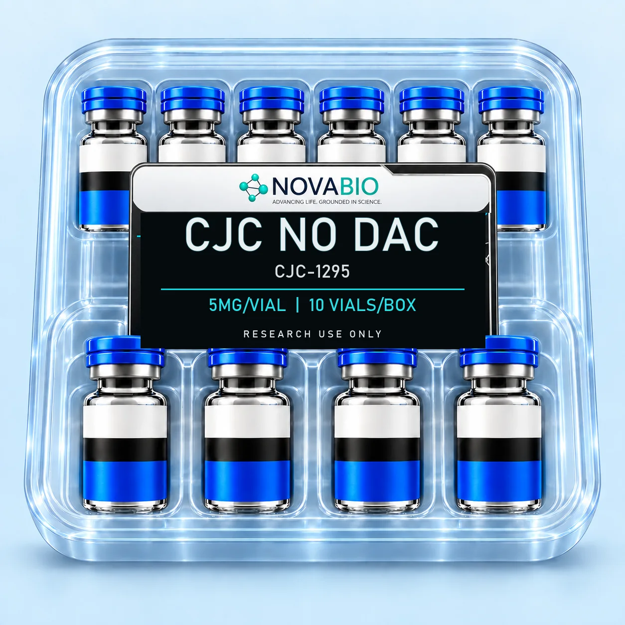 NOVABIO CJC-1295 No DAC 5MG per vial, 10 VIALS research product
