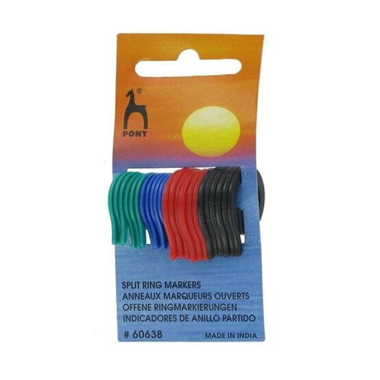 Pony Split Ring Stitch Markers 24 Pack