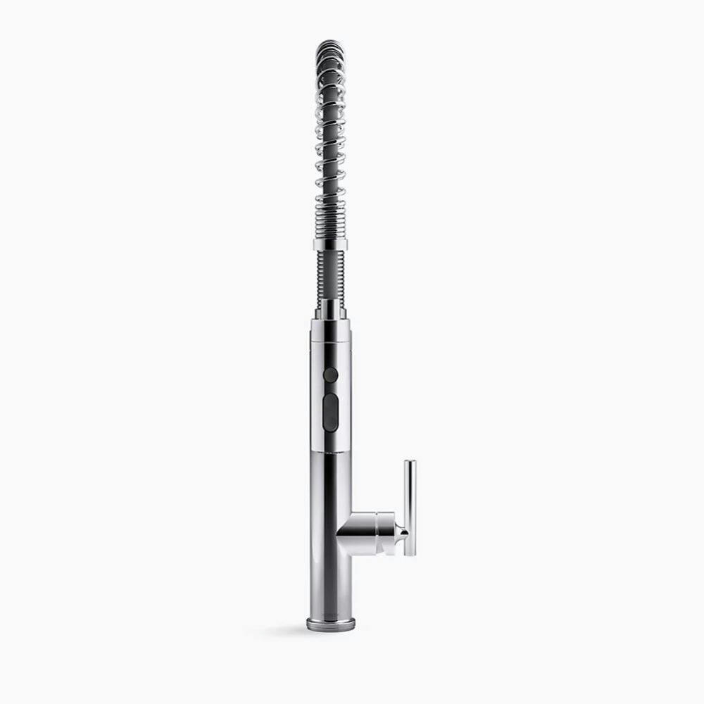 Kohler Purist® Single Handle Semi Professional Kitchen Sink Faucet, Vibrant Polished Nickel