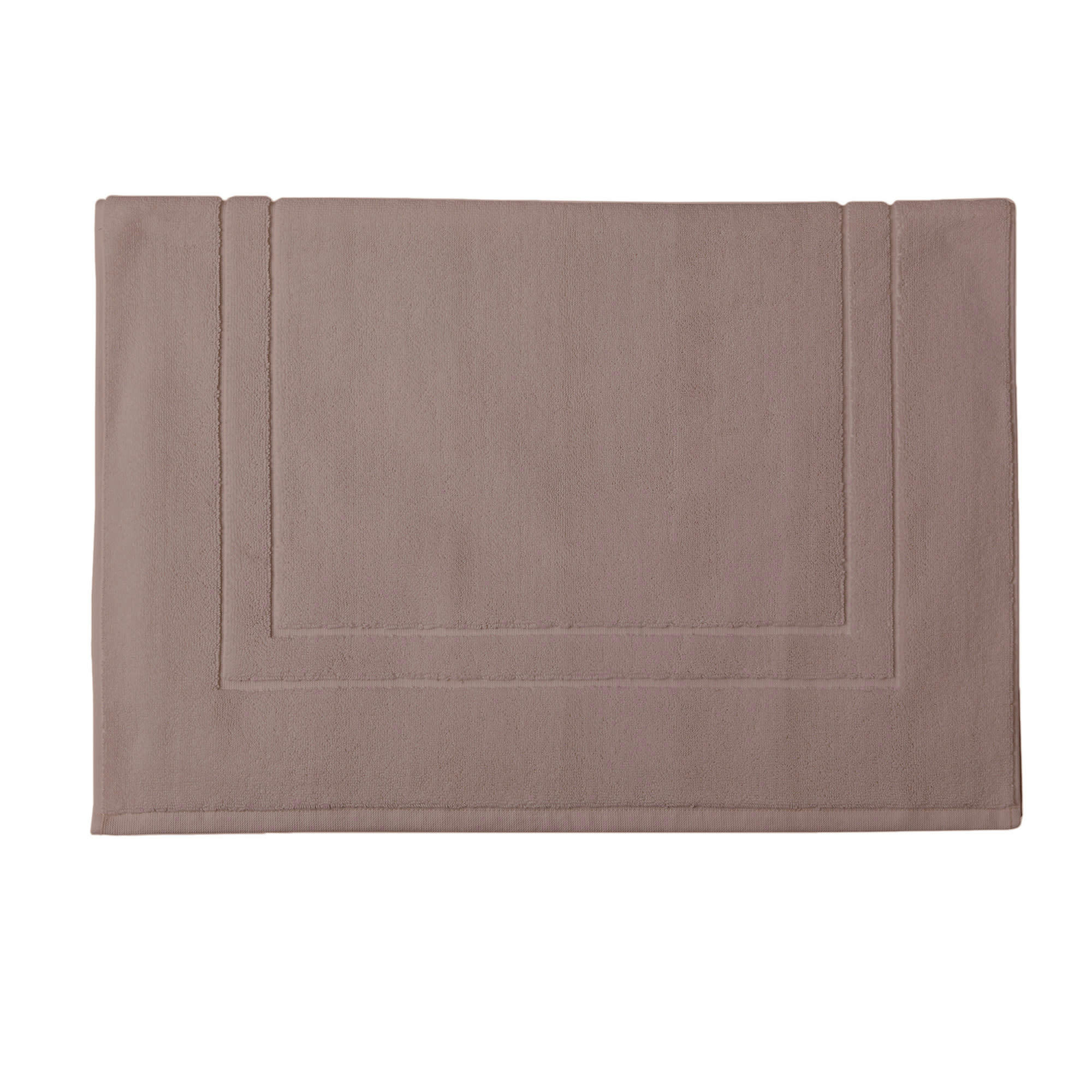 ESS-CADRE - Tapis de bain en coton marron gazelle 60x90