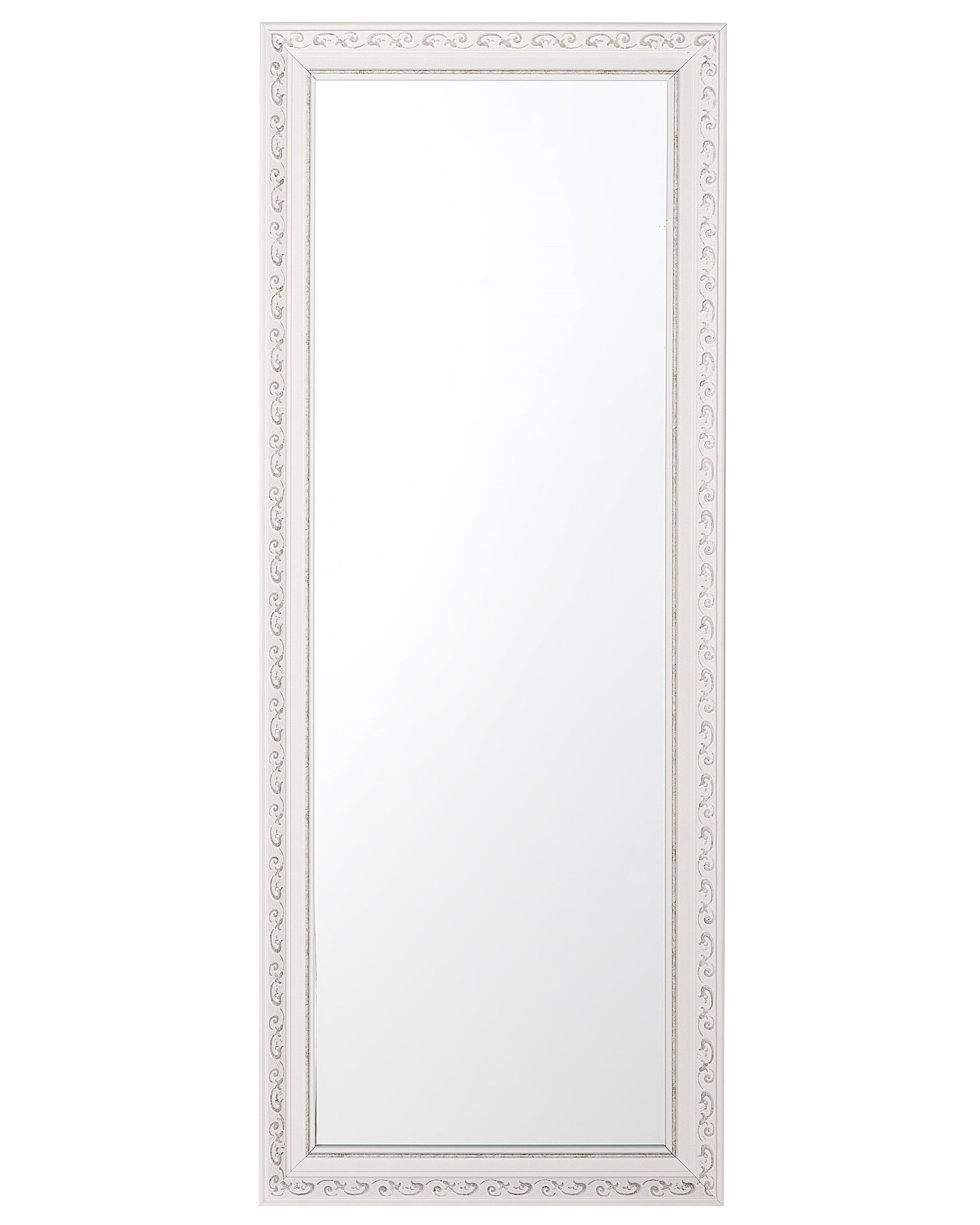 Lustro ścienne wiszące 50x130 białe