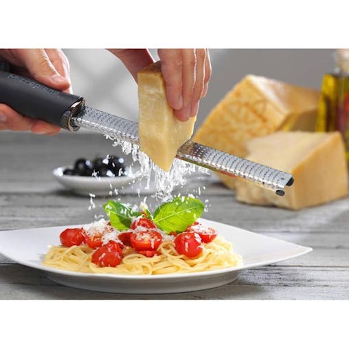 Microplane Premium Stainless Steel Zester Grater Black | Soft Grip Handle