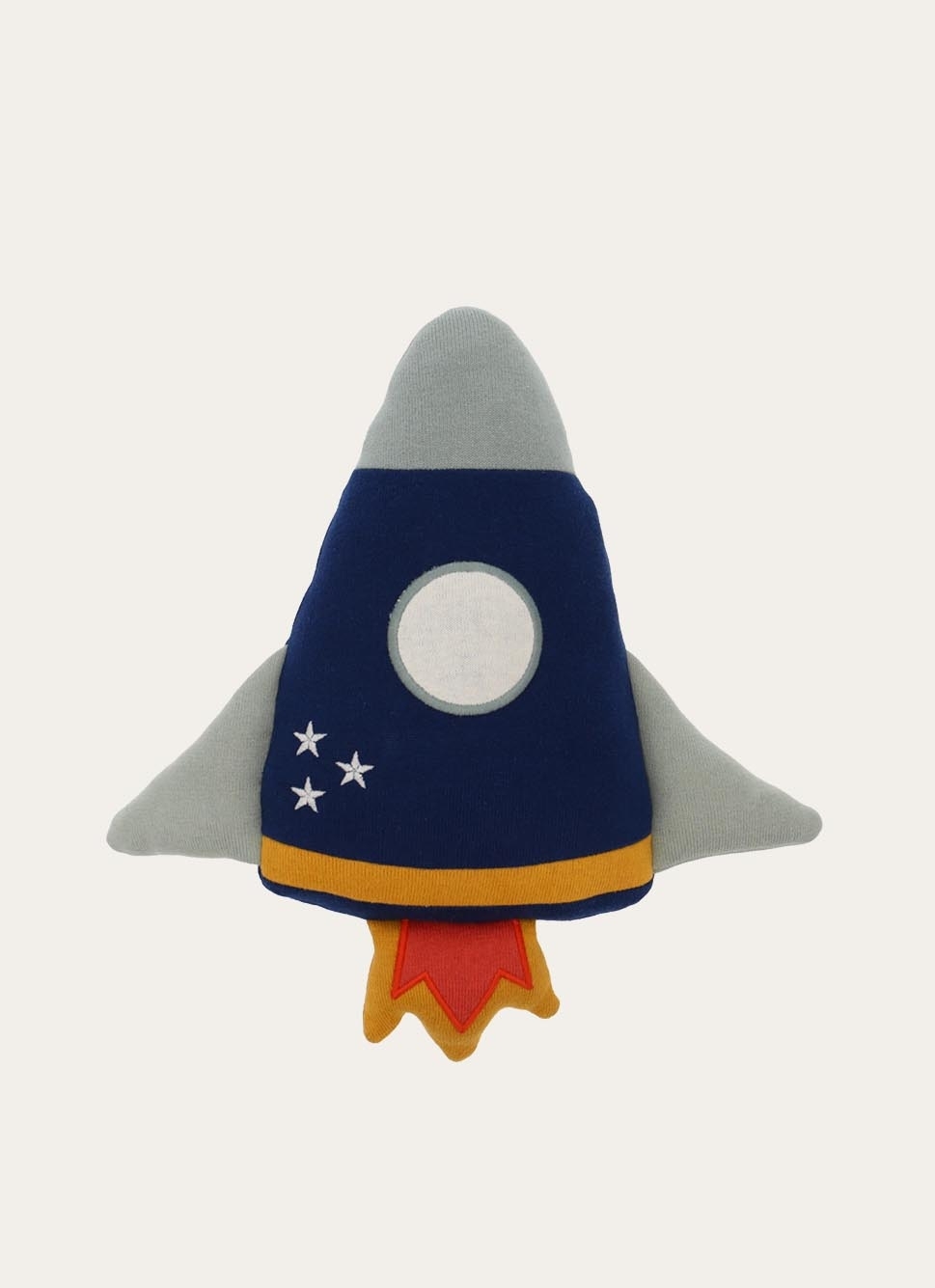 COUSSIN EN FORME DE FUSÉE BLEU