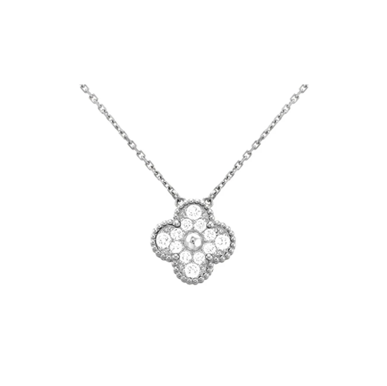 Van Cleef & Arpels Vca Four-Leaf Lucky Necklace