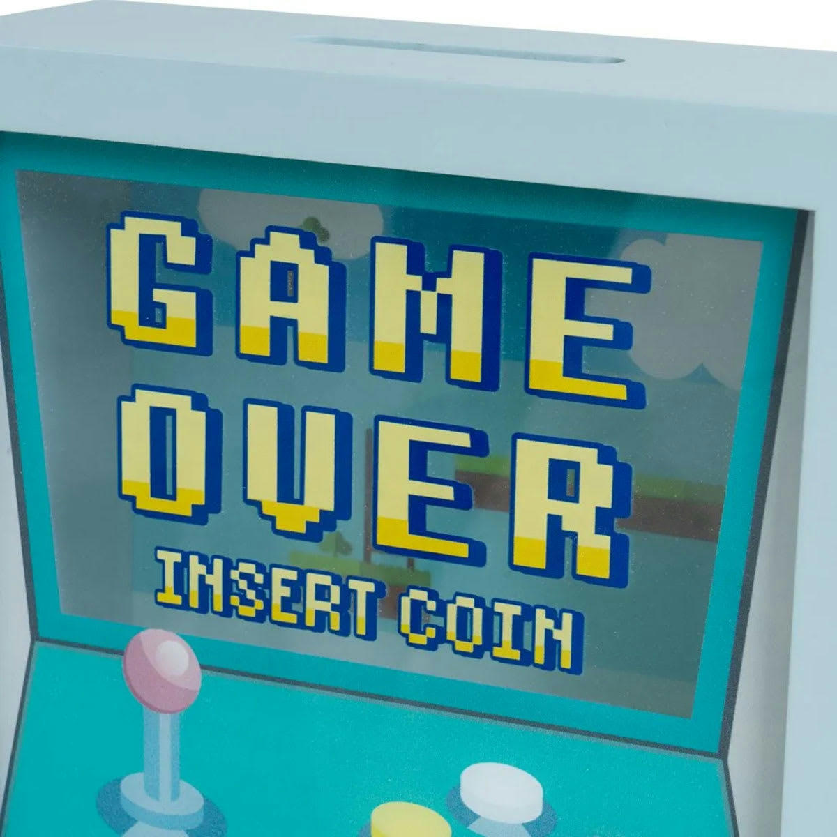- Tirelire Game Over bleue