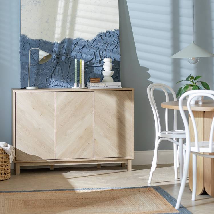 Habitat Fynn 3 Door Sideboard - Natural