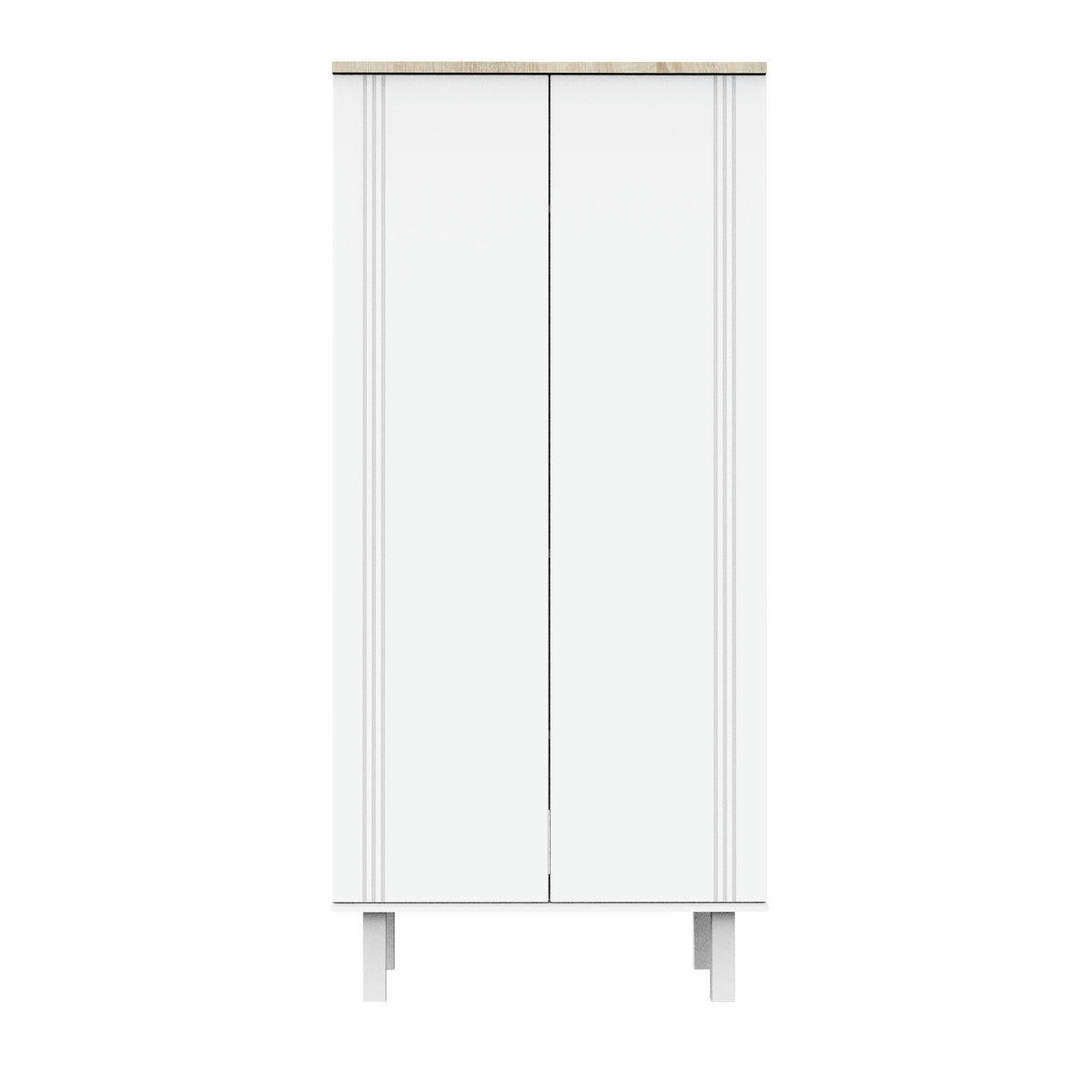 ELEONORE - Armoire 2 portes avec rainures