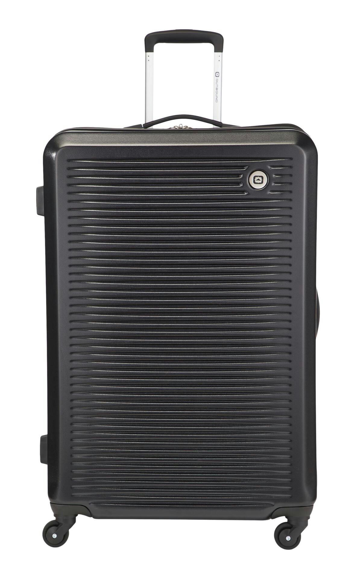 Outbound Hardside Spinner Wheel Large Travel Luggage Suitcase, Black, 28-in