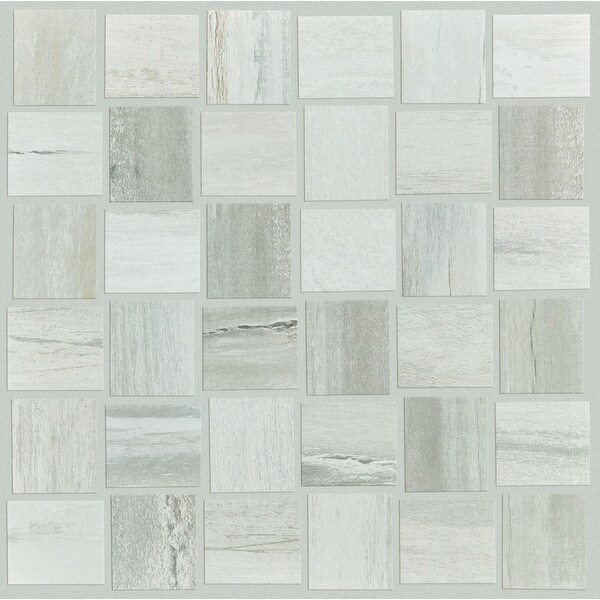 Shaw Current Bw Mosaic - 12" x 12" Sheet Rectangle Basketweave