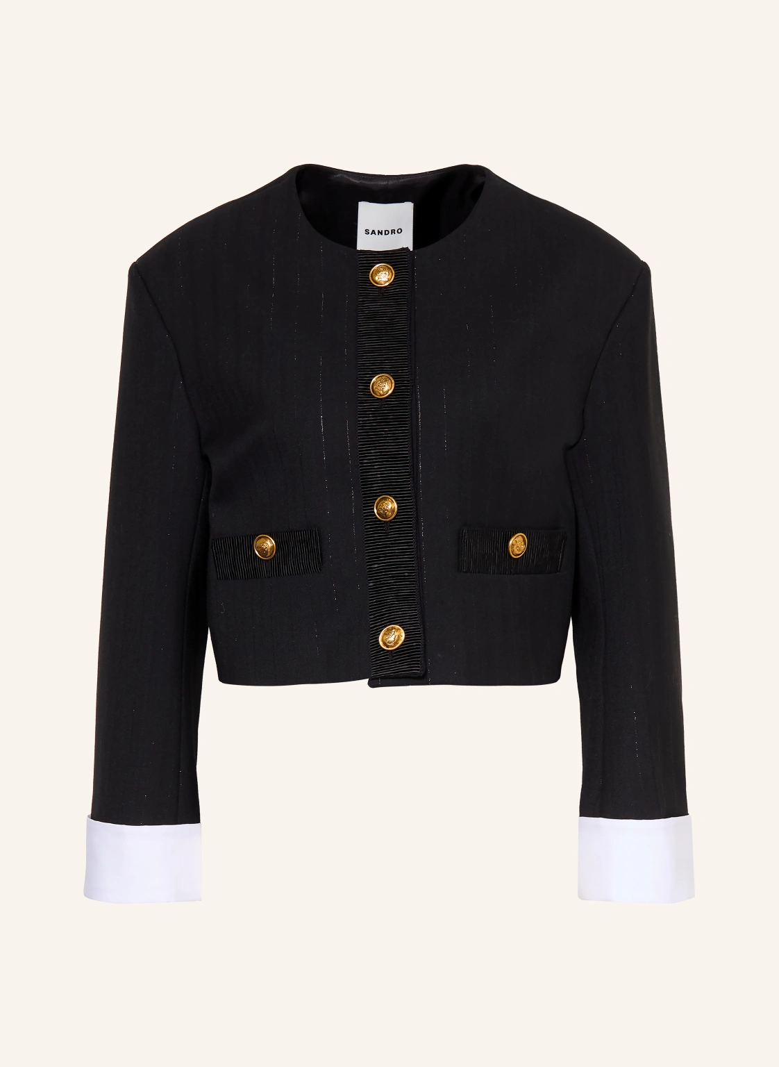 SANDRO Blazer mit Glitzergarn
