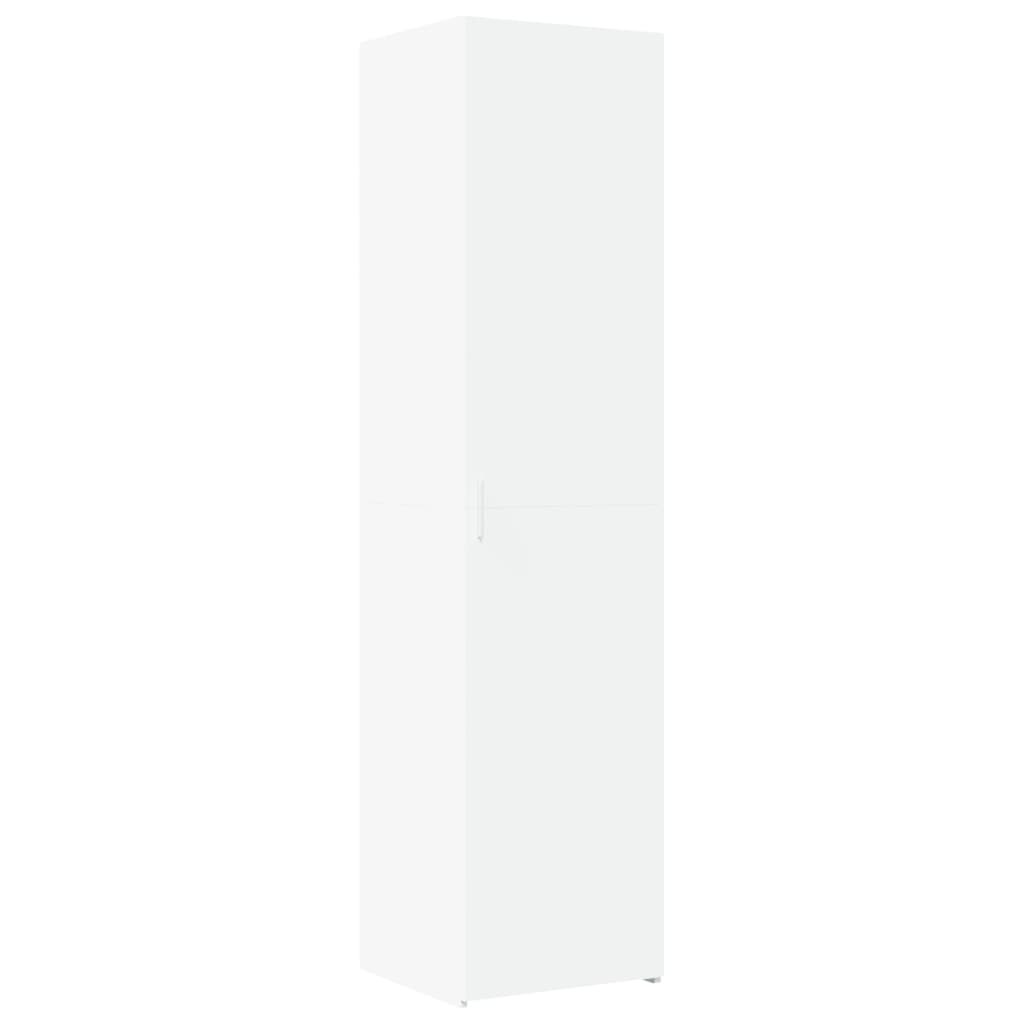 Szafka Biała z Drzwiami z Półkami 45x42.5x185 cm do Salonu Pokoju