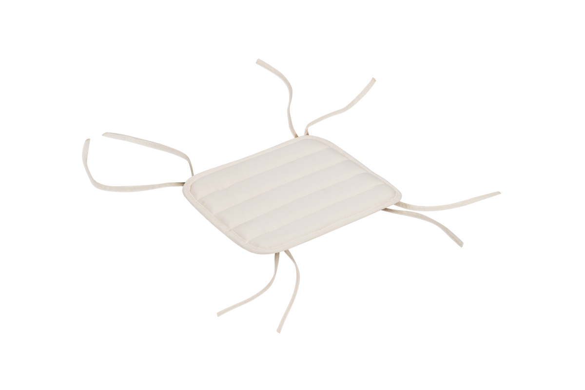 noo.ma Nokk Stool Cushion - waterdicht zitkussen voor buiten, Piazza Beige, 33 x 29,5 x 1 cm