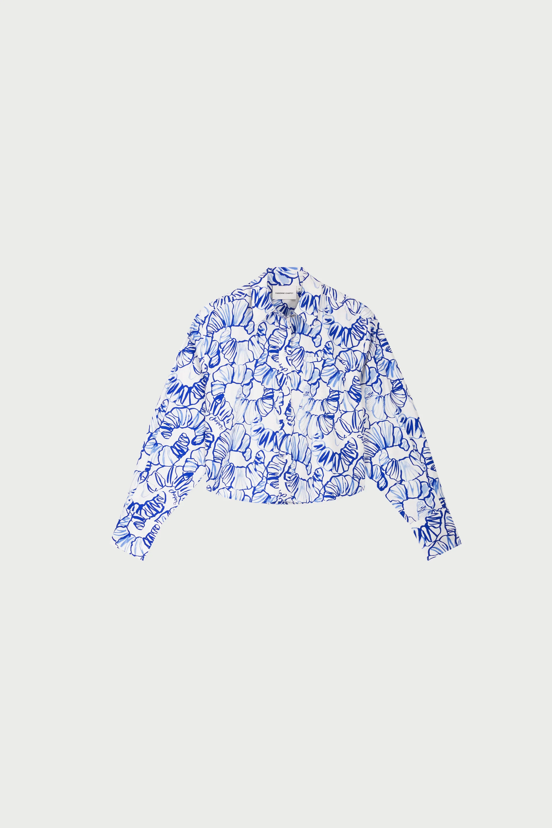Haidy Blouse | Cosy White/Cobalt