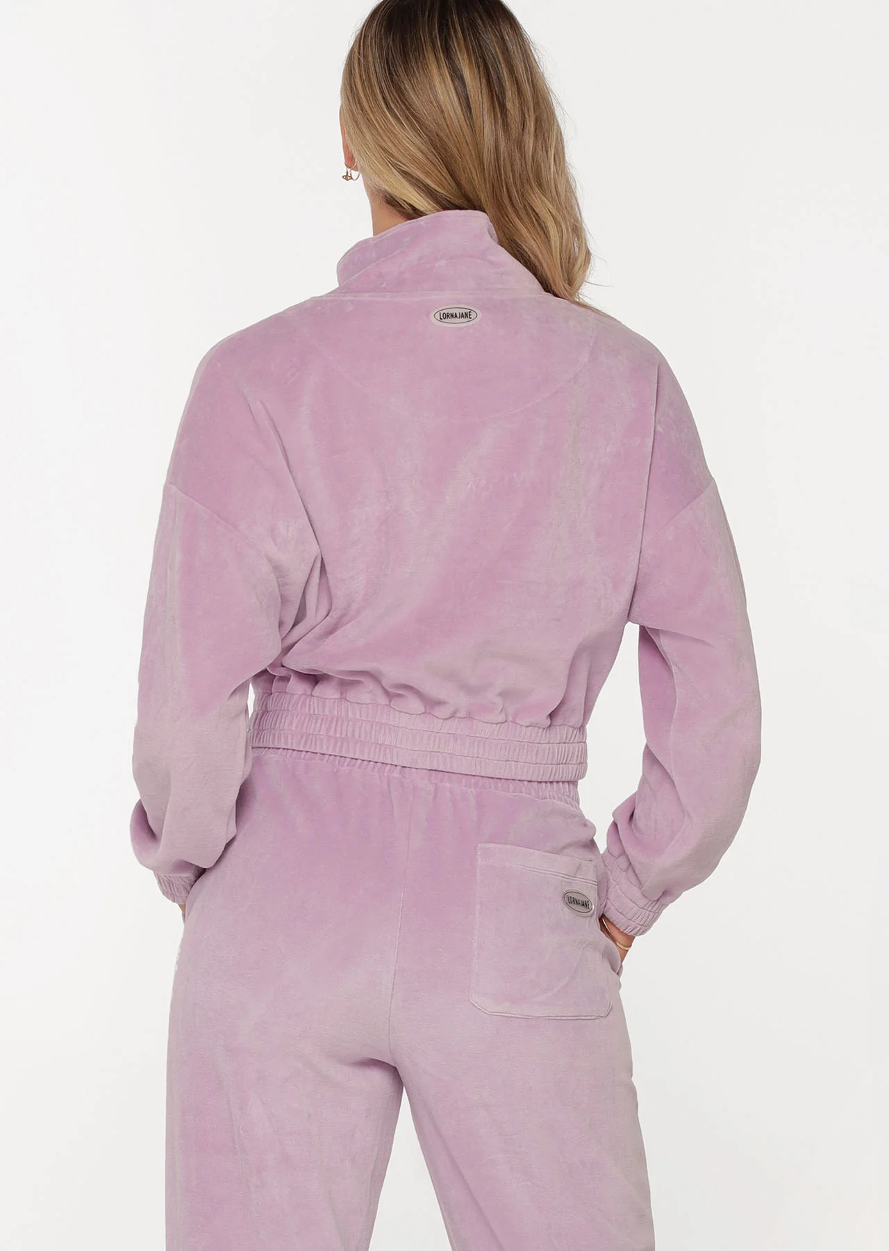 R & R Velour Quarter Zip Sweat