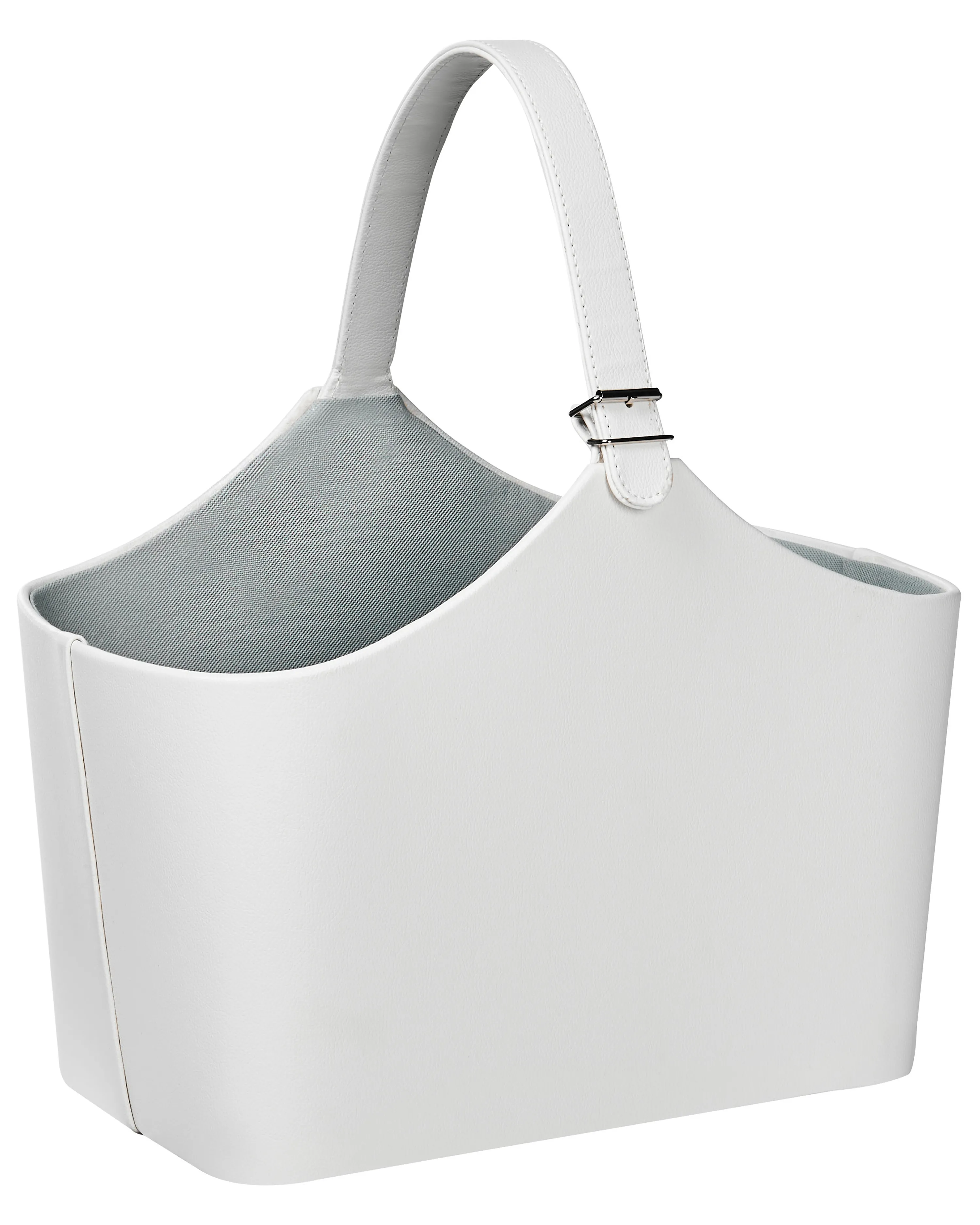Basket ELAM Faux Leather Light Grey