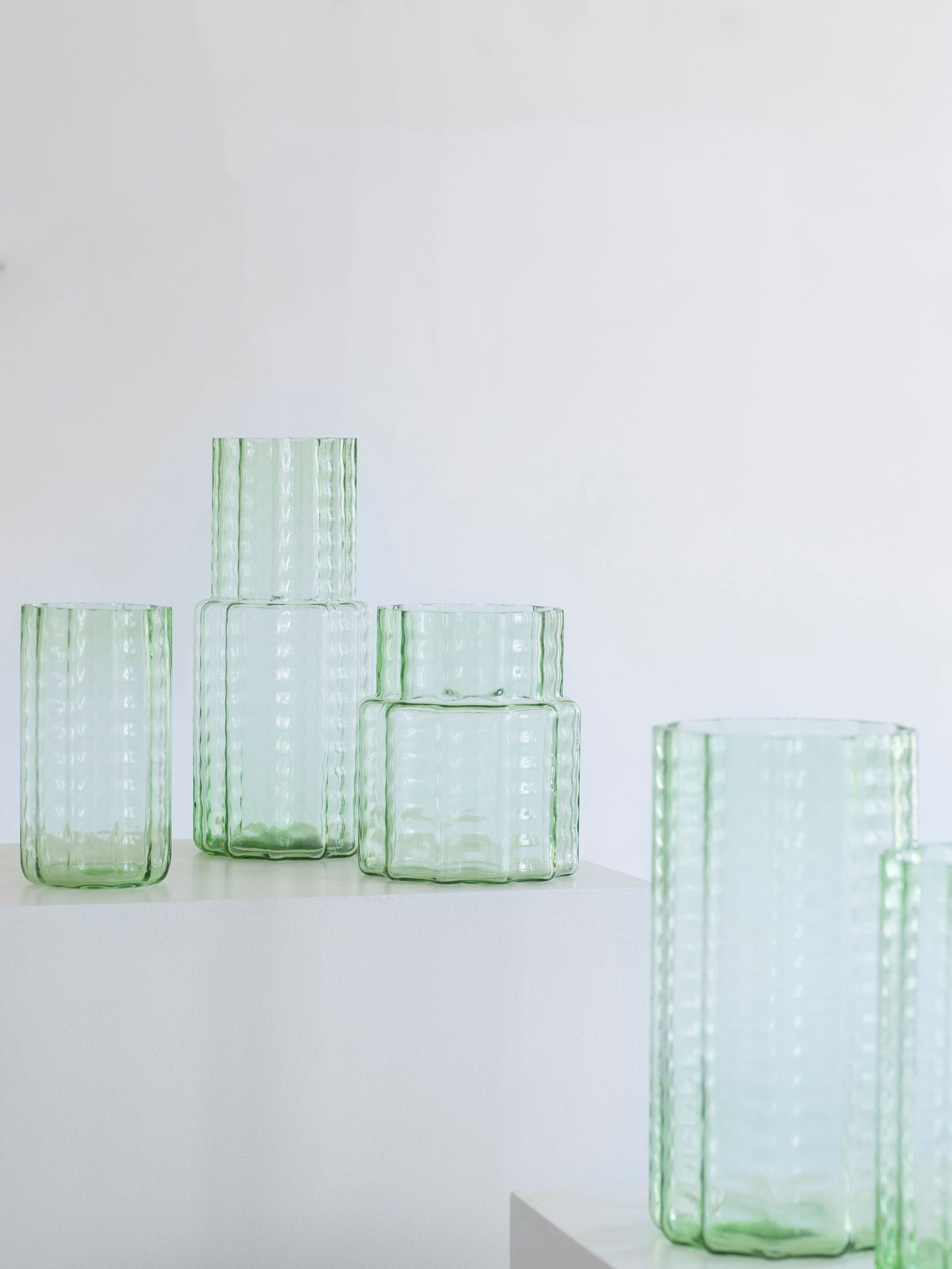 Green No.5 Waves Vase