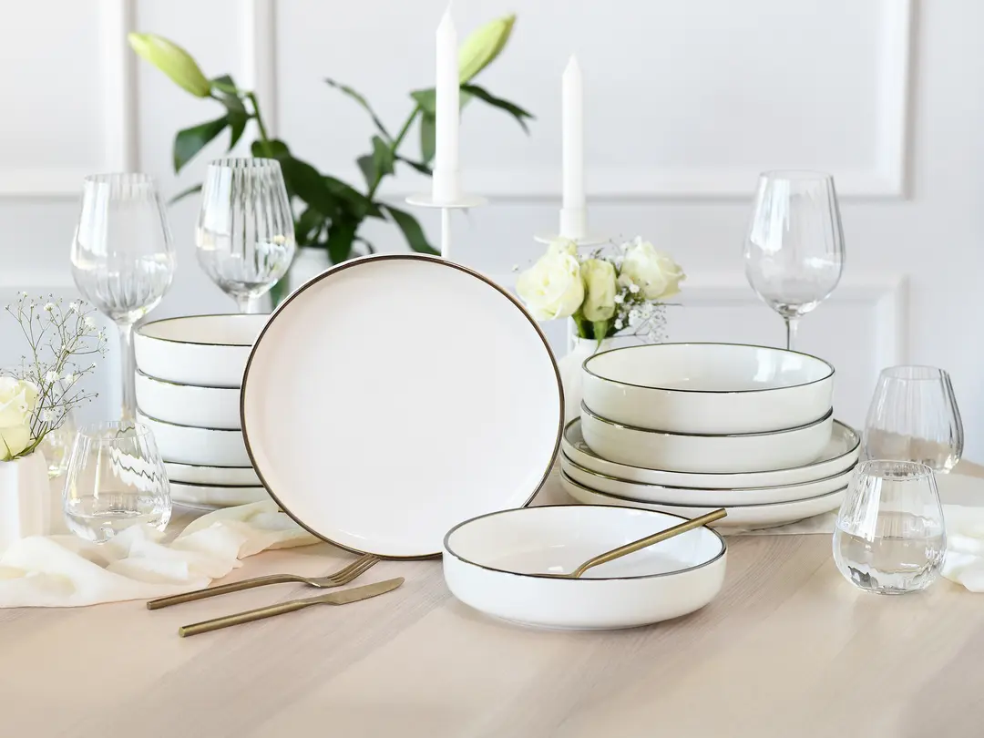 Geschirrset 12er-Set Nordic Festive