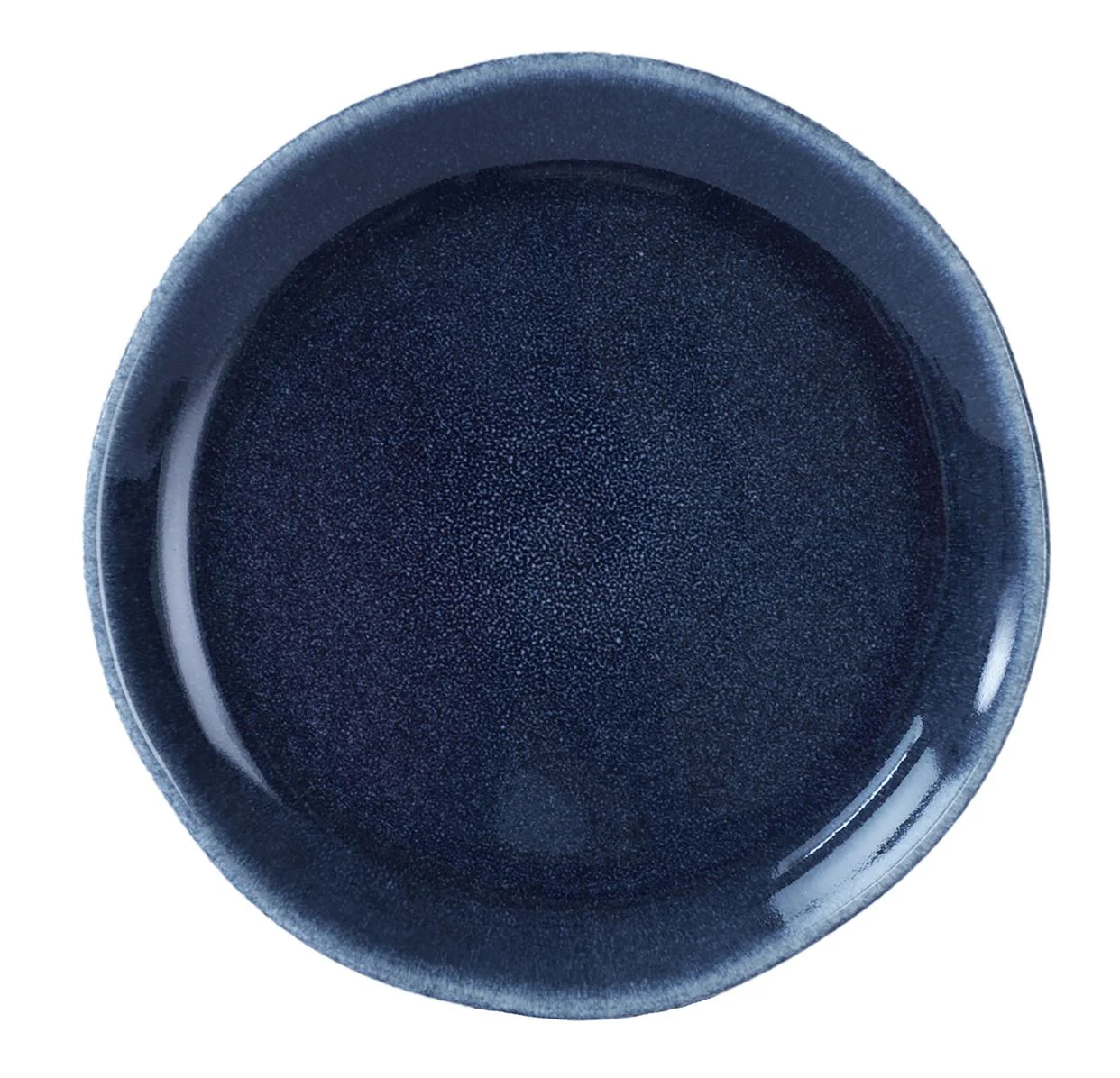 assiette de présentation bleu nuit