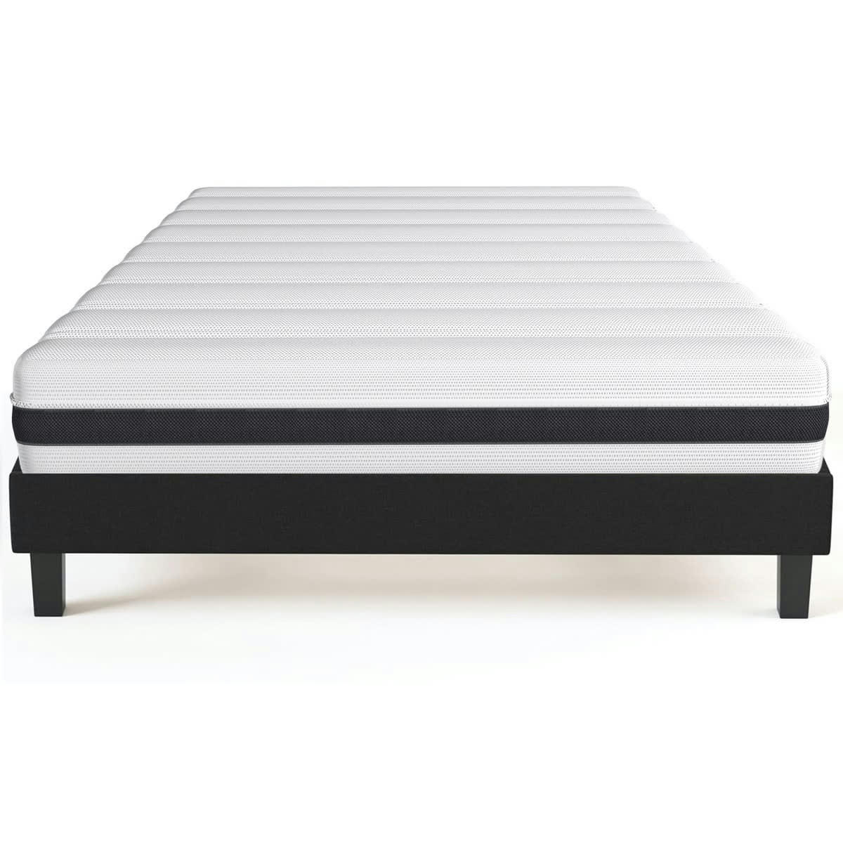 ENSEMBLE HYGIOSPRING - Ensemble matelas ressorts ensachés 140x190 + sommier