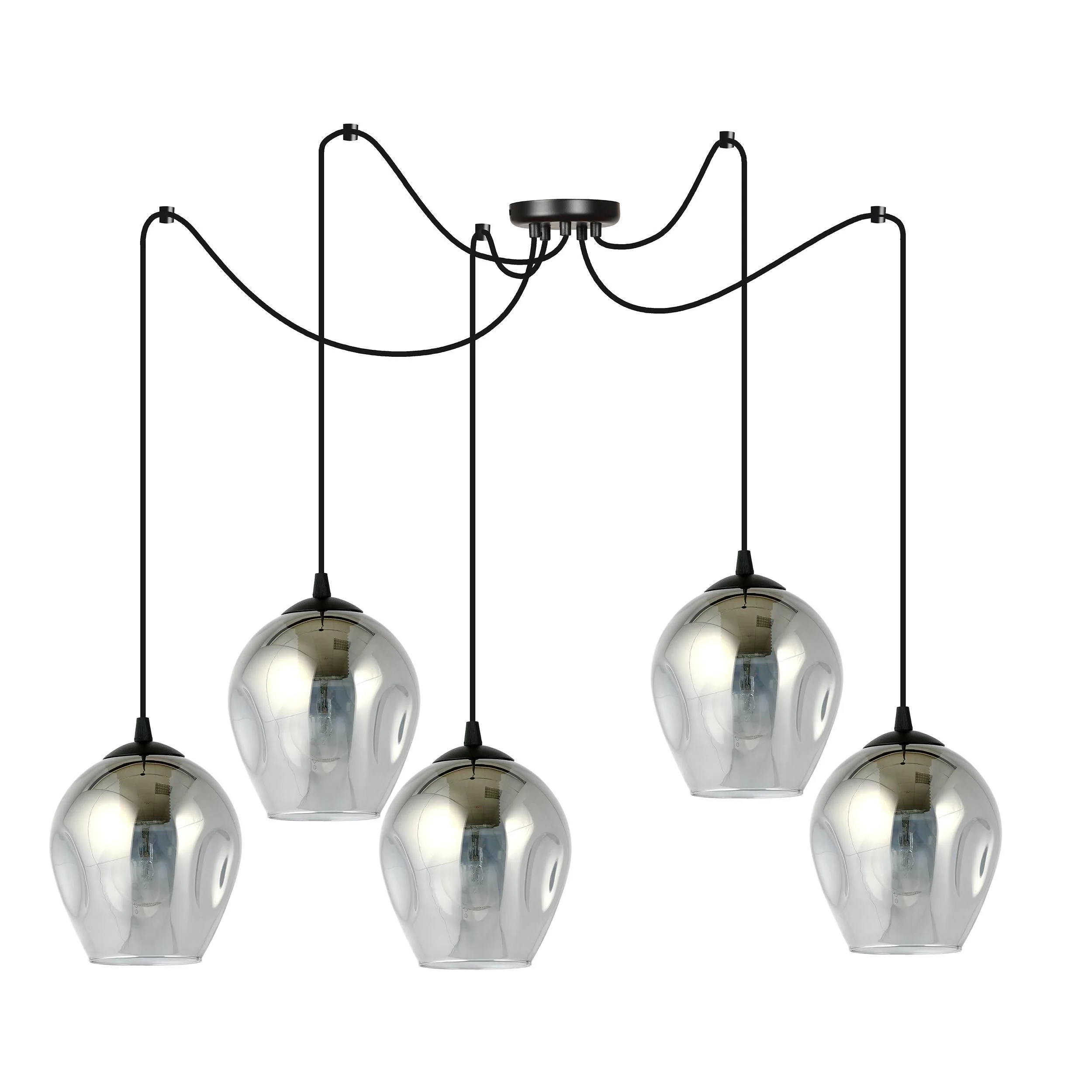 5-lichts hanglamp Stage