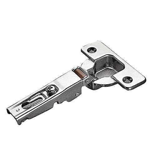 Charnière invisible à visser non clipsable droite finition argent - SALICE - C9A6C99