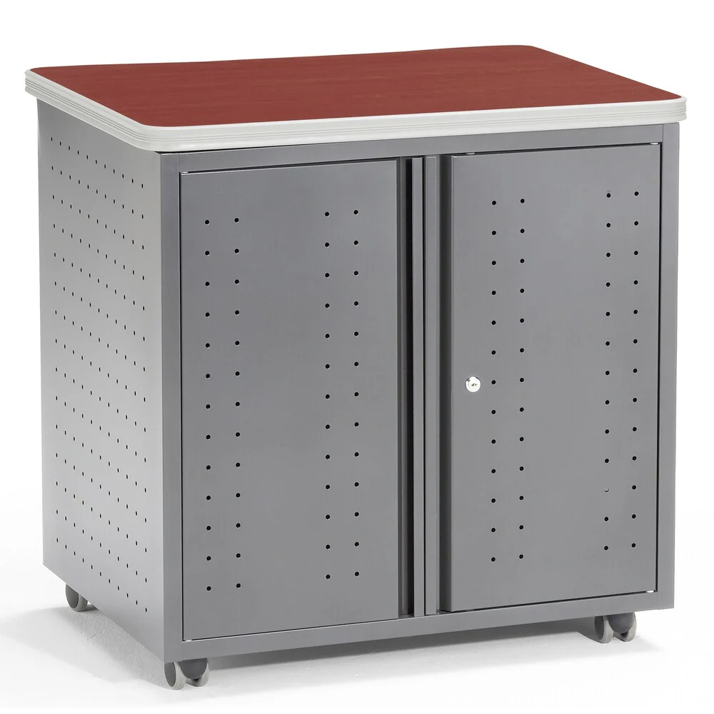 Mobile Locking Utility/Fax/Copy Table 30-inch x 23.25-inch