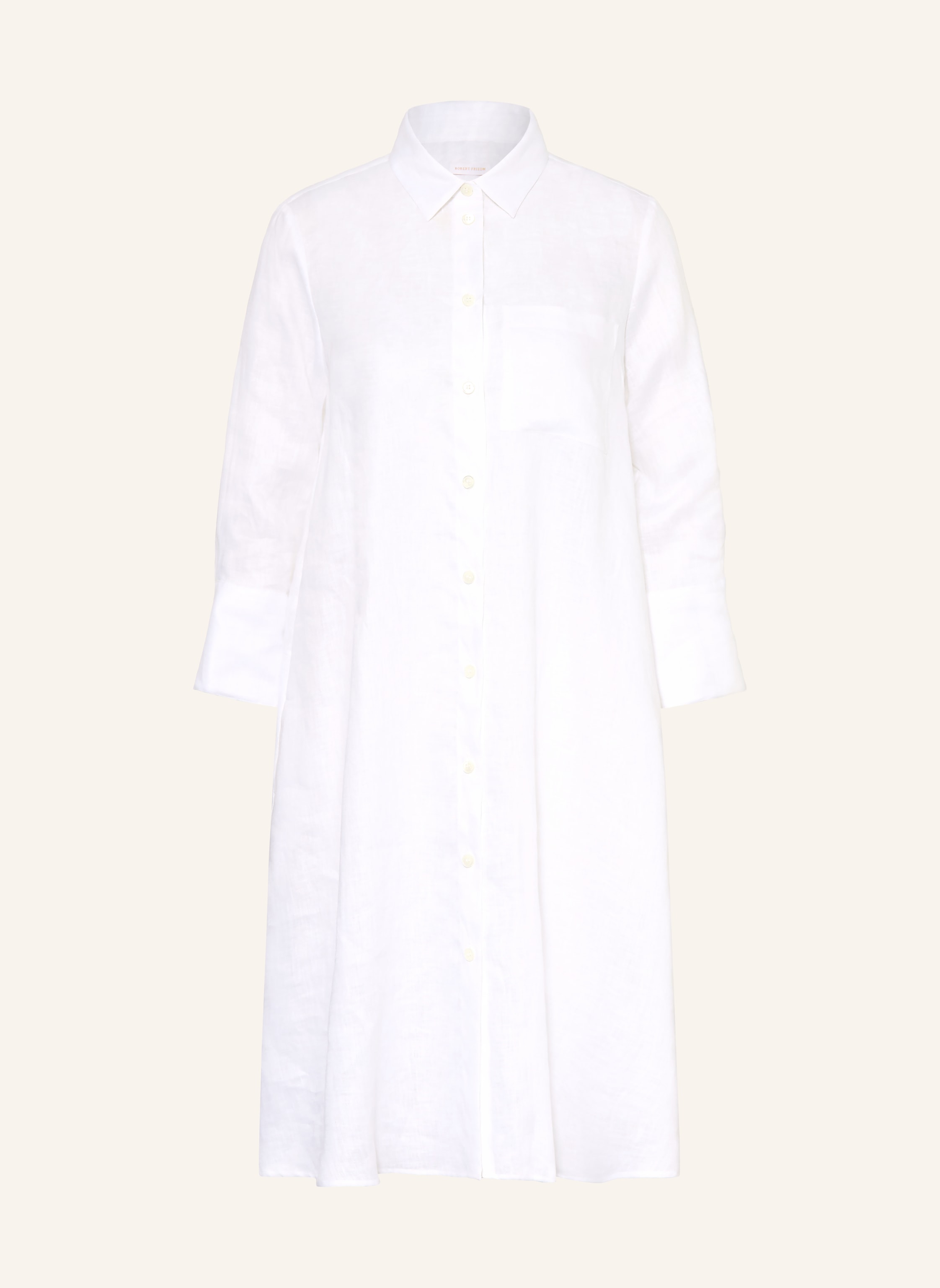ROBERT FRIEDMAN Hemdblusenkleid aus Leinen