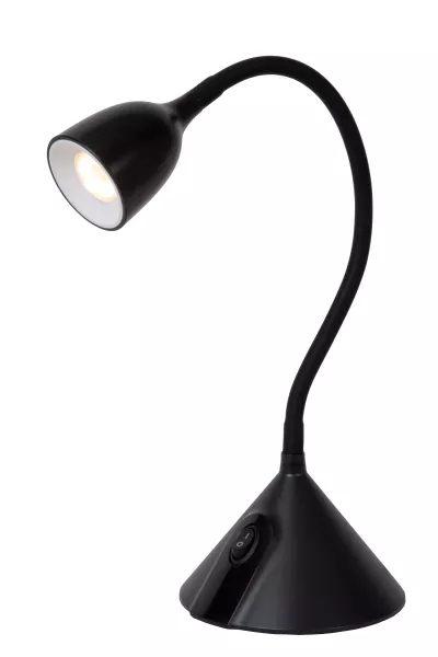 Lampka biurkowa regulowana Milo czarna LED 3.2W Ciepła biel wys:50cm Lucide