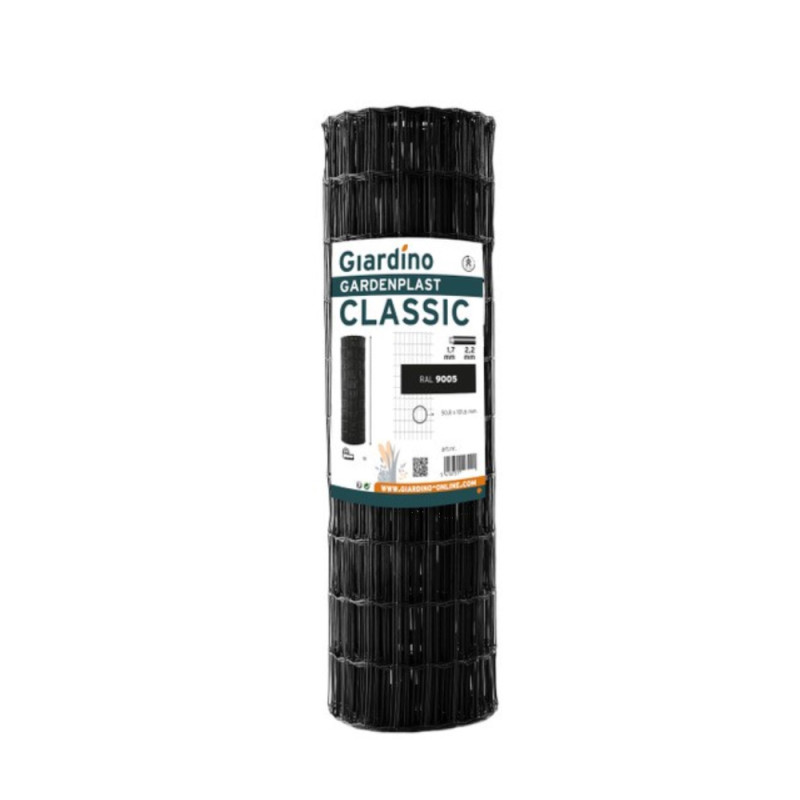 Treillis Gardenplast Classic noir Ø 101,6 x 50,8 mm 0,81 x 10 m GIARDINO