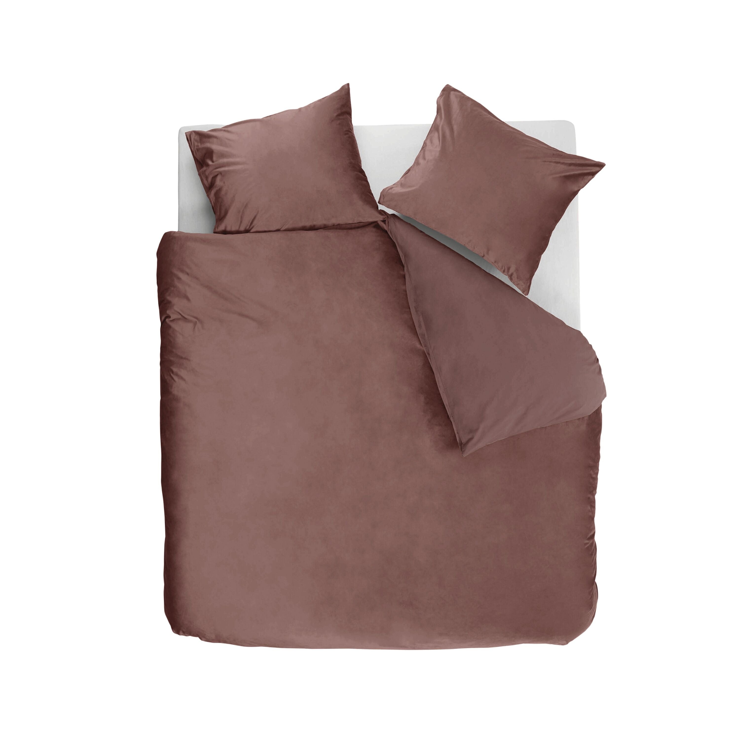 Ambiante Velvety Dekbedovertrek 200 x 200/220 cm - Roze