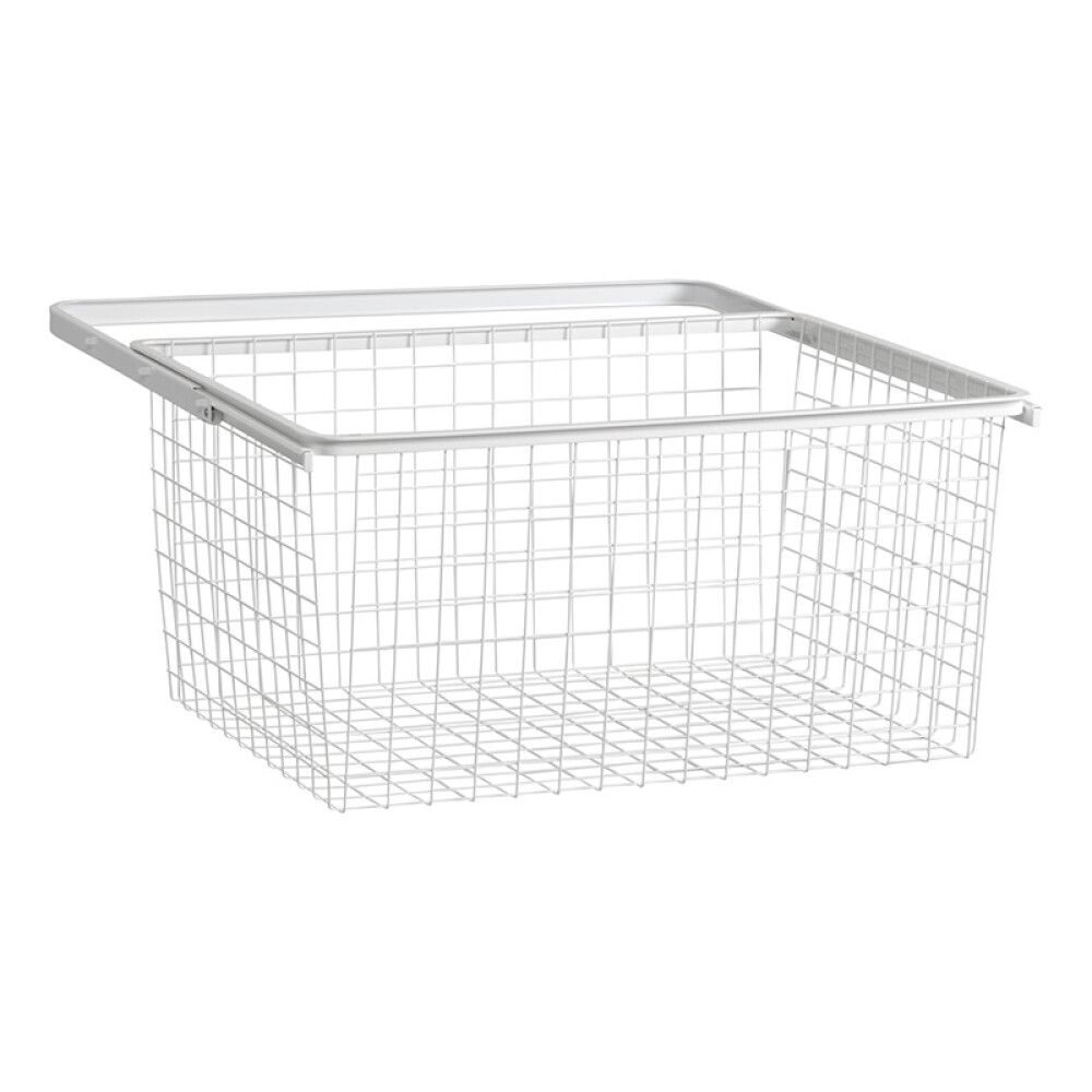 UTTREKKBAR TRÅDKURV 605X436X285 MM HVIT