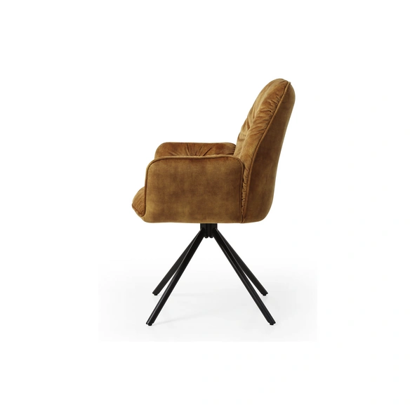 Stuhl, Höhe: 90 cm, goldfarben/schwarz