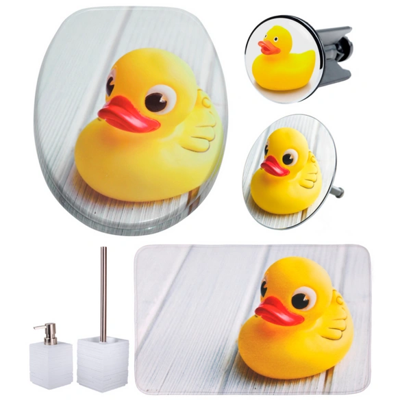 Bad-Accessoire-Set, 6-tlg., Ente