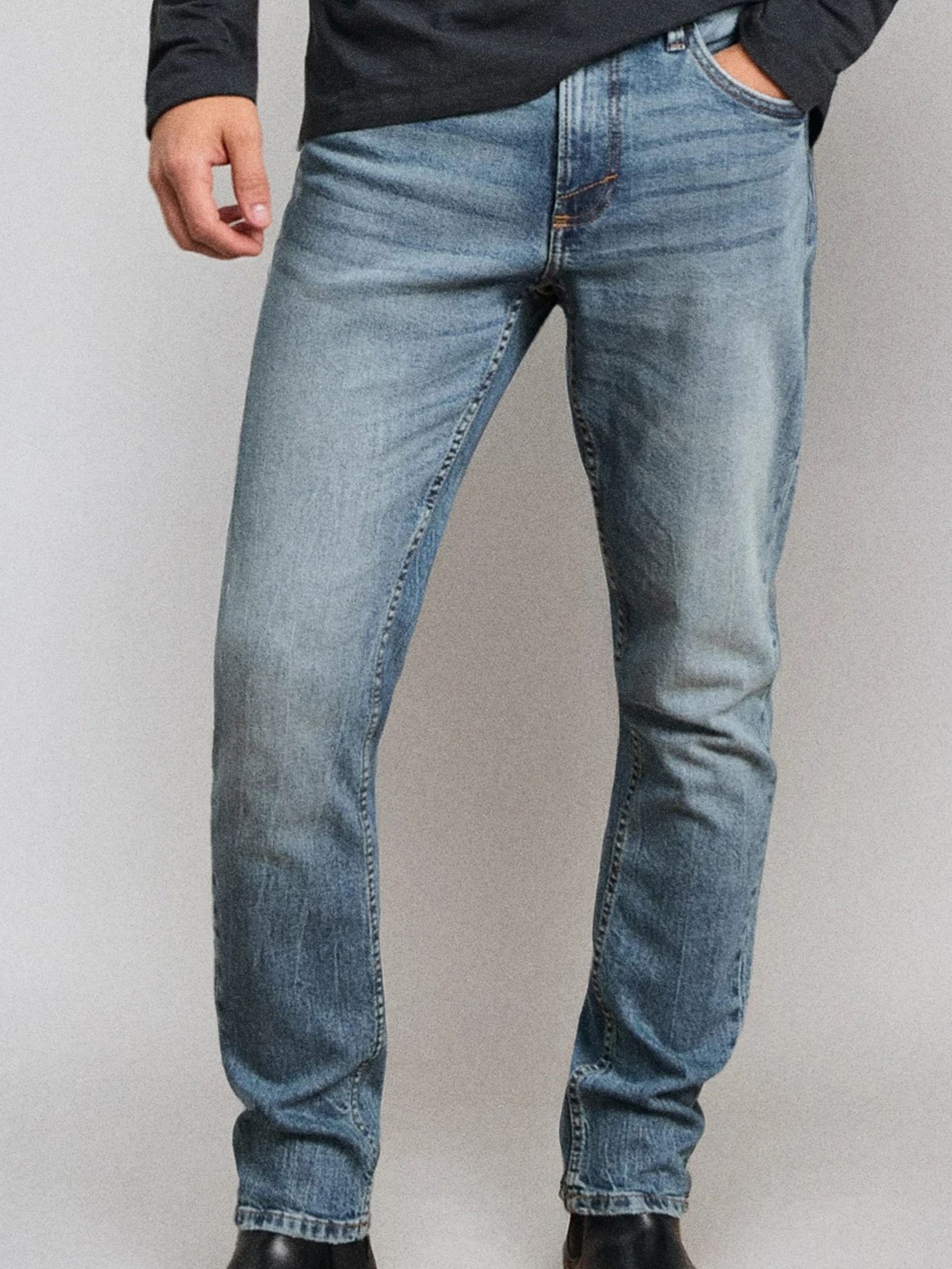 Jeansy slim fit z efektem sprania